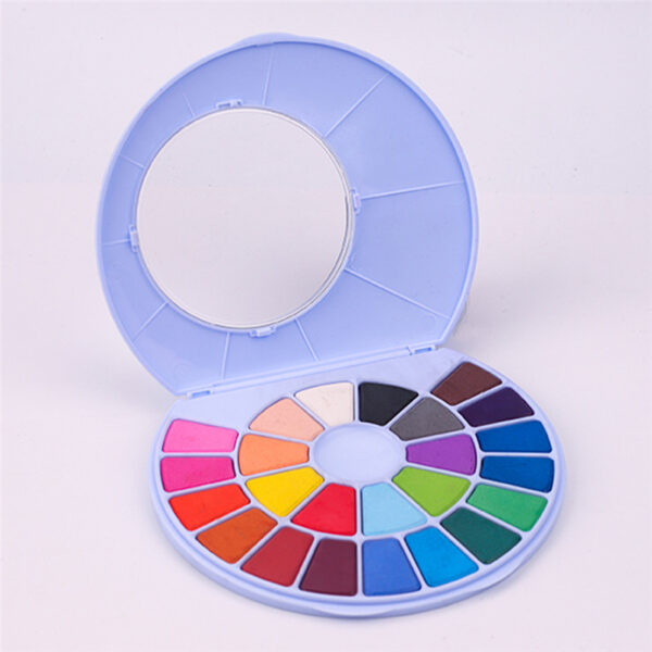 HIMI Solid Watercolor Aquarelverf set van 24 kleuren + penseel Blue