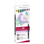 Tombow ABT Dual Brush Pen - set van 6 Pastel colors
