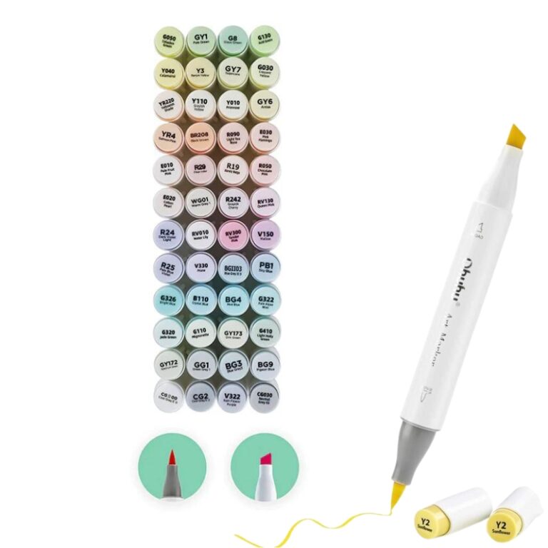 Ohuhu Alcohol based Art markers Brush & chisel Pastel Colors