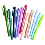 Brushpen Pentel Brush Sign Pen SES15C - set van 12 kleuren - Pastel