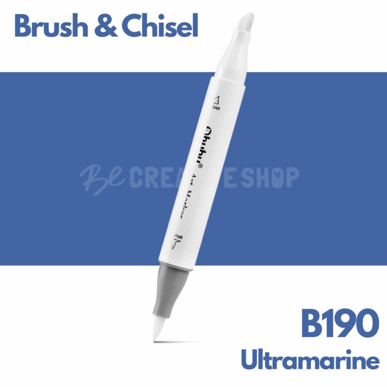 Ohuhu Alcohol based Art marker Brush & chisel - B190 Ultramarine
