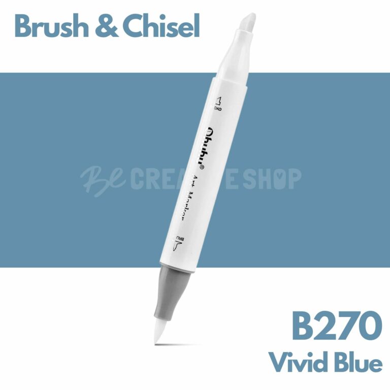Ohuhu Alcohol based Art marker Brush & chisel - B270 Vivid Blue