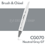 Ohuhu Alcohol based Art marker Brush & chisel - CG070 Neutral Grey 07