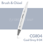 Ohuhu Alcohol based Art marker Brush & chisel - CGII04 Cool Grey II 4
