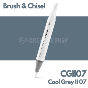 Ohuhu Alcohol based Art marker Brush & chisel - CGII07 Cool Grey II 7