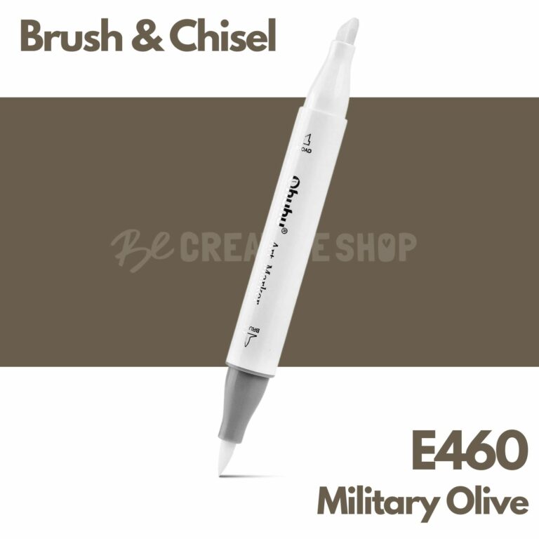Ohuhu Alcohol based Art marker Brush & chisel - E460 Military Olive