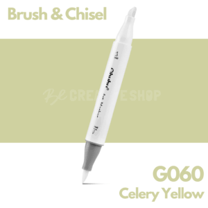 Ohuhu Alcohol based Art marker Brush & chisel - G060 Celery Yellow