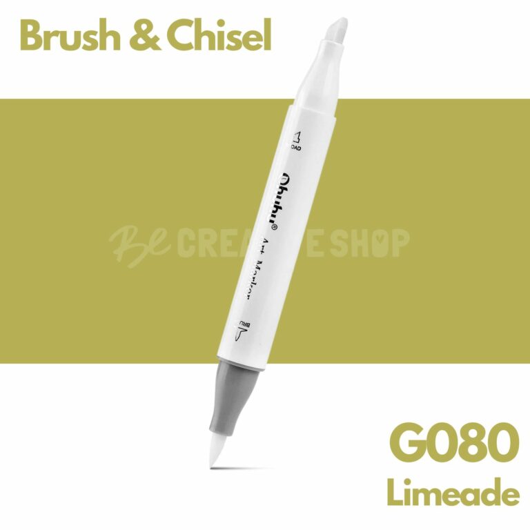 Ohuhu Alcohol based Art marker Brush & chisel - G080 Limeade