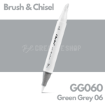 Ohuhu Alcohol based Art marker Brush & chisel - GG060 Green Grey 06
