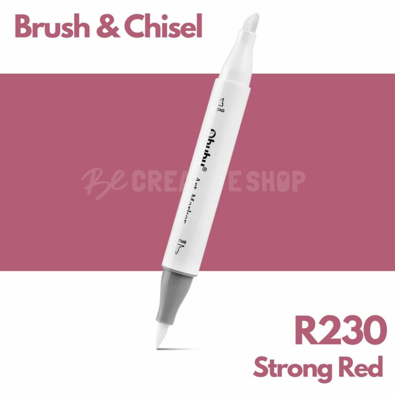 Ohuhu Alcohol based Art marker Brush & chisel - R230 Strong Red