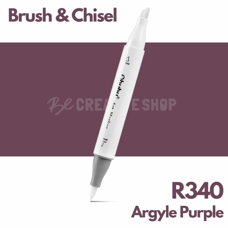 Ohuhu Alcohol based Art marker Brush & chisel - R340 Argyle Purple