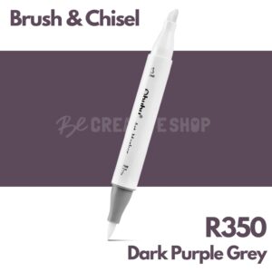 Ohuhu Alcohol based Art marker Brush & chisel - R350 Dark Purple Grey
