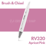 Ohuhu Alcohol based Art marker Brush & chisel - RV320 Apricot Pink