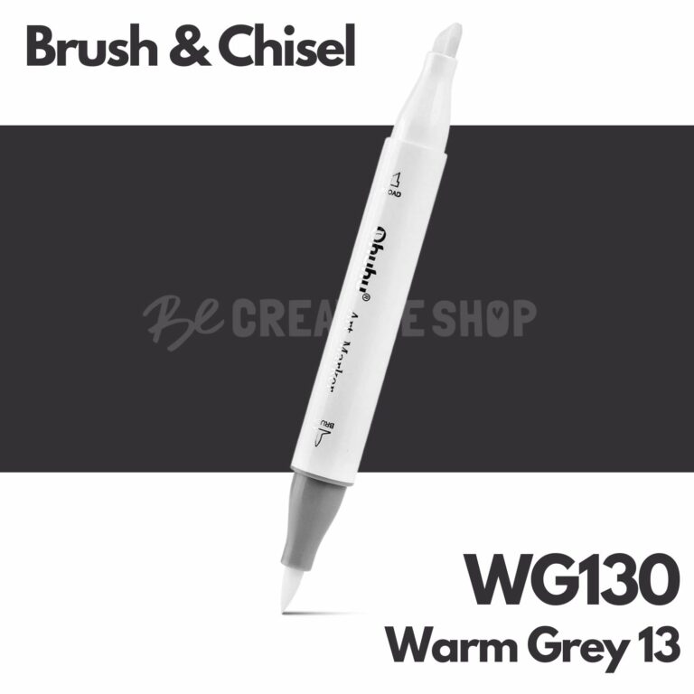 Ohuhu Alcohol based Art marker Brush & chisel - WG130 Warm Grey 13