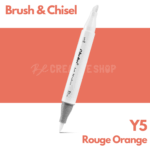 Ohuhu Alcohol based Art marker Brush & chisel - Y5 Rouge Orange