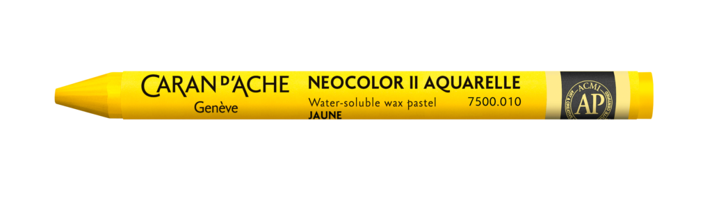 Caran d'Ache Neocolor II - wateroplosbare wax pastels - 010 Yellow