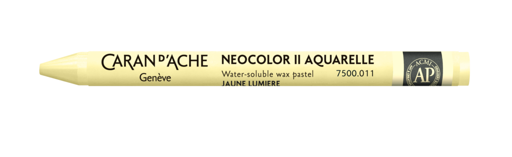 Caran d'Ache Neocolor II - wateroplosbare wax pastels - 011 Pale Yellow