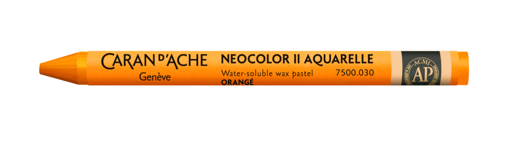 Caran d'Ache Neocolor II - wateroplosbare wax pastels - 030 Orange