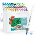 Ohuhu Kaala Dual Tips Alcohol Art Markers- 60 Colors Landscape Tone Broad Slim & Fine