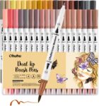 Ohuhu Dual Tip Brush markers - waterbasis - set van 36 Skin Tone