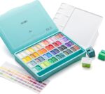 HIMI Gouache - set van 48 kleuren 12g - Twin split cups - Turquoise