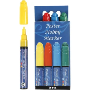Poster Hobby Marker acryl - set van 4