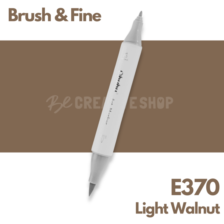 Ohuhu Alcohol based Art marker Brush & Fine - E370 Light Walnut