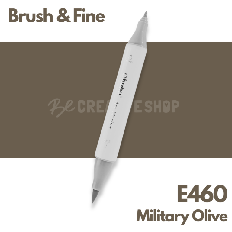 Ohuhu Alcohol based Art marker Brush & Fine - E460 Military Olive