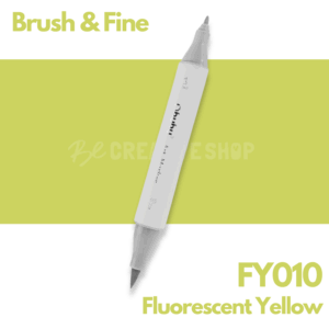 Ohuhu Alcohol based Art marker Brush & Fine - FY010 Fluorescent Yellow