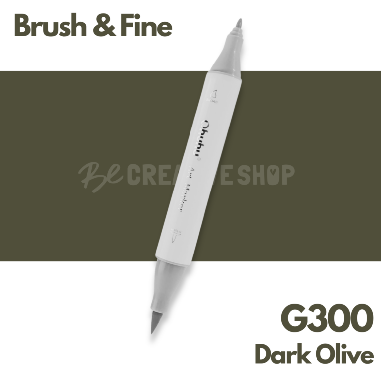 Ohuhu Alcohol based Art marker Brush & Fine - G300 Dark Olive