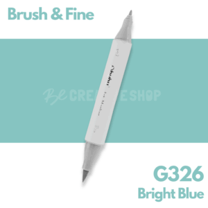Ohuhu Alcohol based Art marker Brush & Fine - G326 Bright Blue