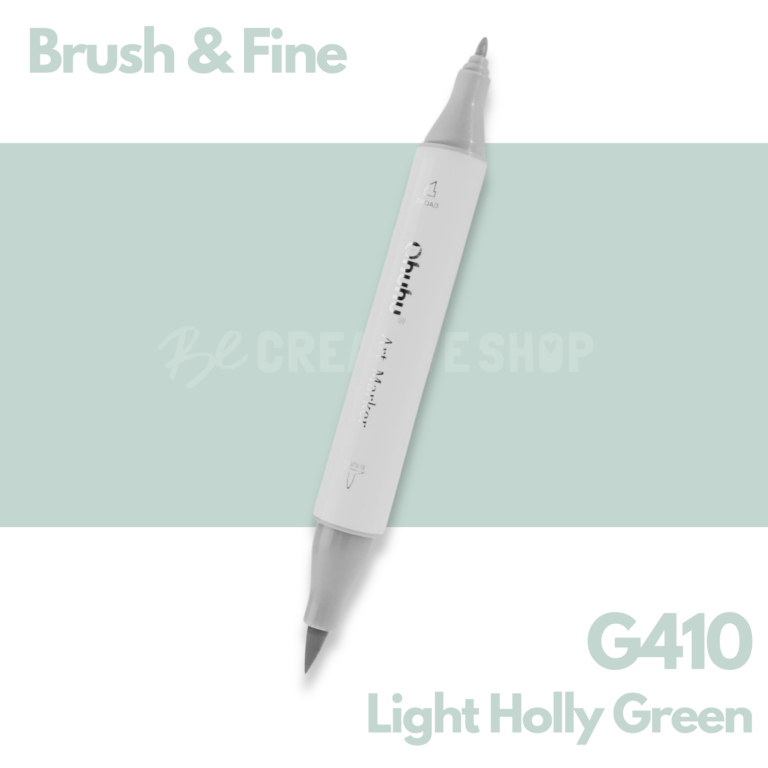 Ohuhu Alcohol based Art marker Brush & Fine - G410 Light Holly Green