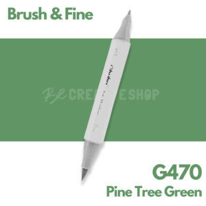 Ohuhu Alcohol based Art marker Brush & Fine - G470 Pine Tree Green