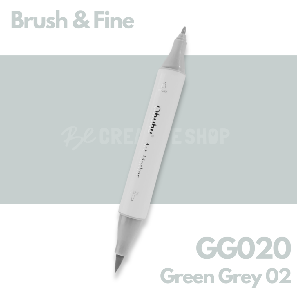 Ohuhu Alcohol based Art marker Brush & Fine - GG020 Green Grey 02