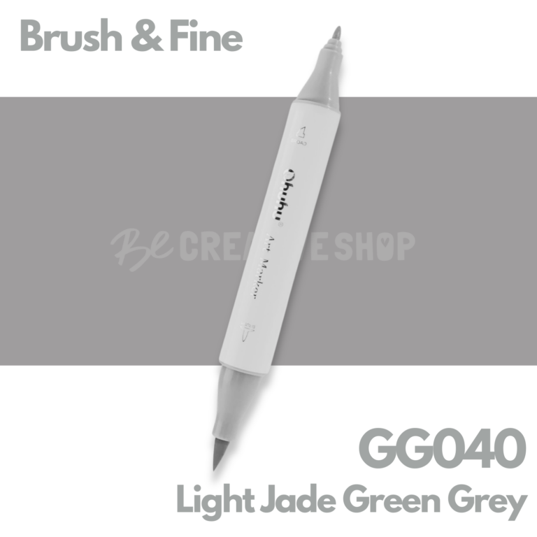 Ohuhu Alcohol based Art marker Brush & Fine - GG040 Light Jade Green Grey