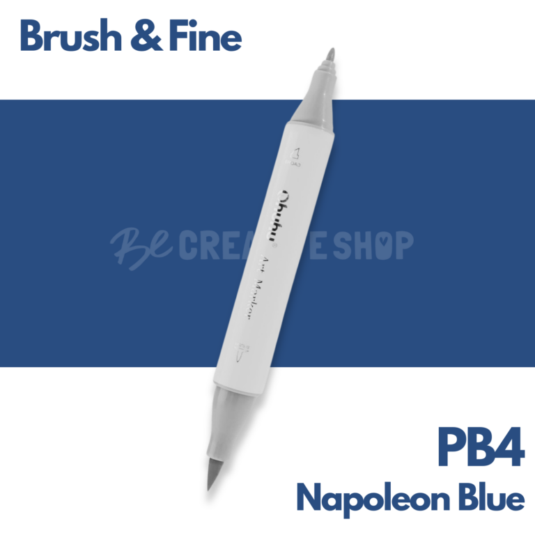 Ohuhu Alcohol based Art marker Brush & Fine - PB4 Napoleon Blue