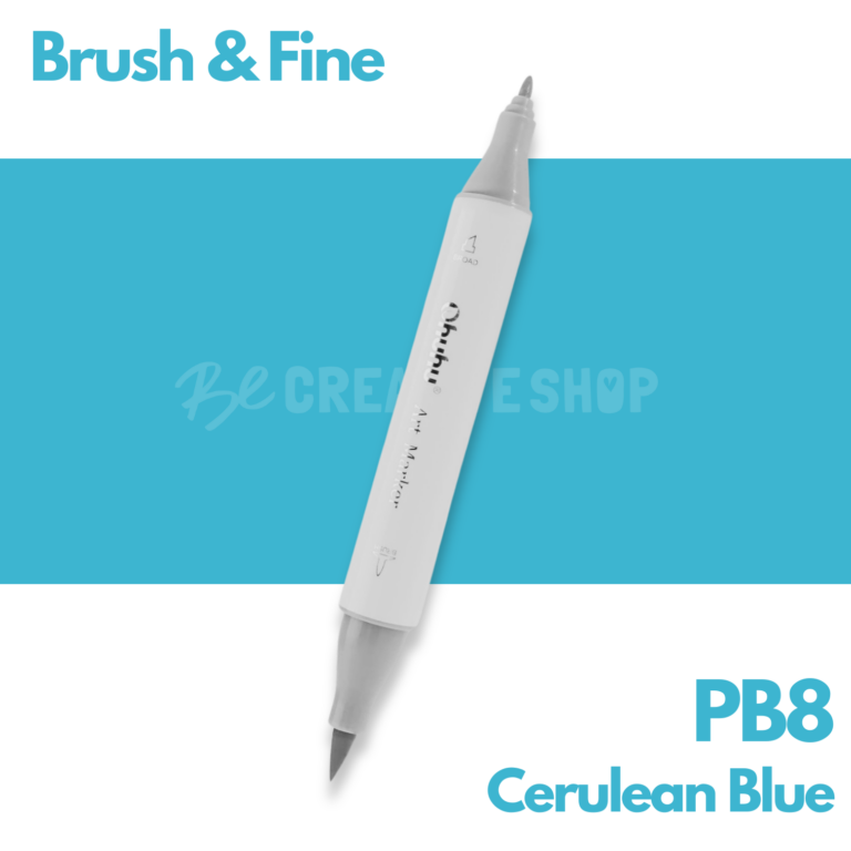 Ohuhu Alcohol based Art marker Brush & Fine - PB8 Cerulean Blue