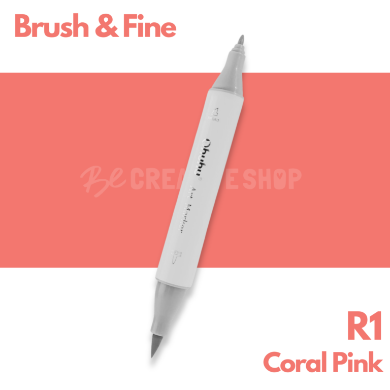 Ohuhu Alcohol based Art marker Brush & Fine - R1 Coral Pink