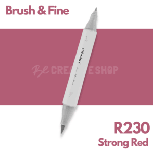Ohuhu Alcohol based Art marker Brush & Fine - R230 Strong Red
