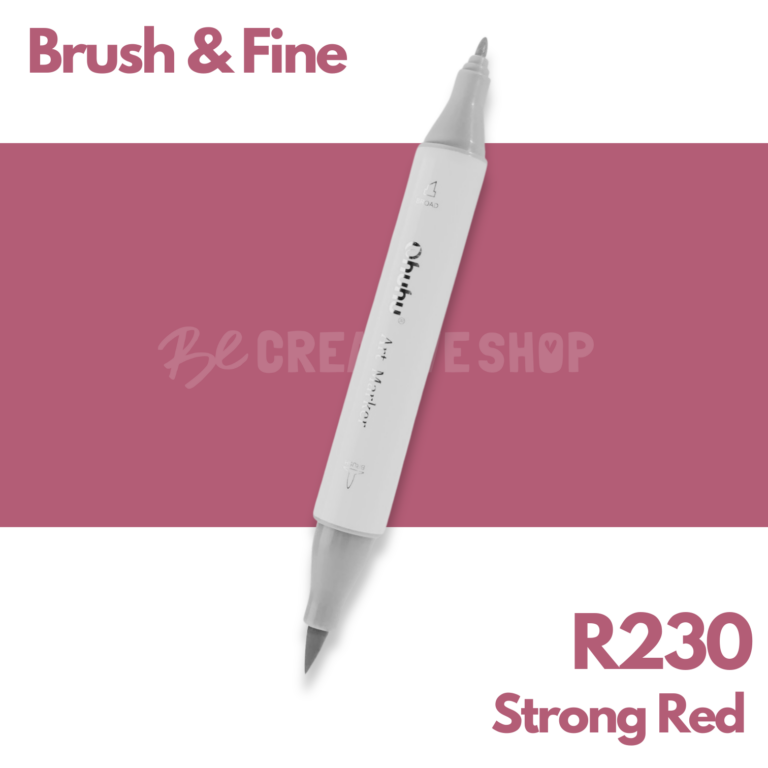 Ohuhu Alcohol based Art marker Brush & Fine - R230 Strong Red