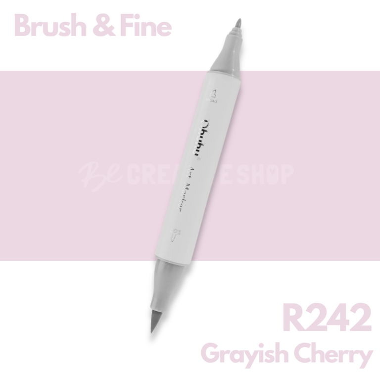 Ohuhu Alcohol based Art marker Brush & Fine - R242 Grayish Cherry