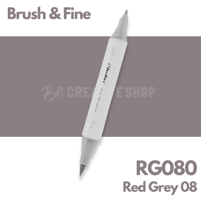 Ohuhu Alcohol based Art marker Brush & Fine - RG080 Red Grey 08