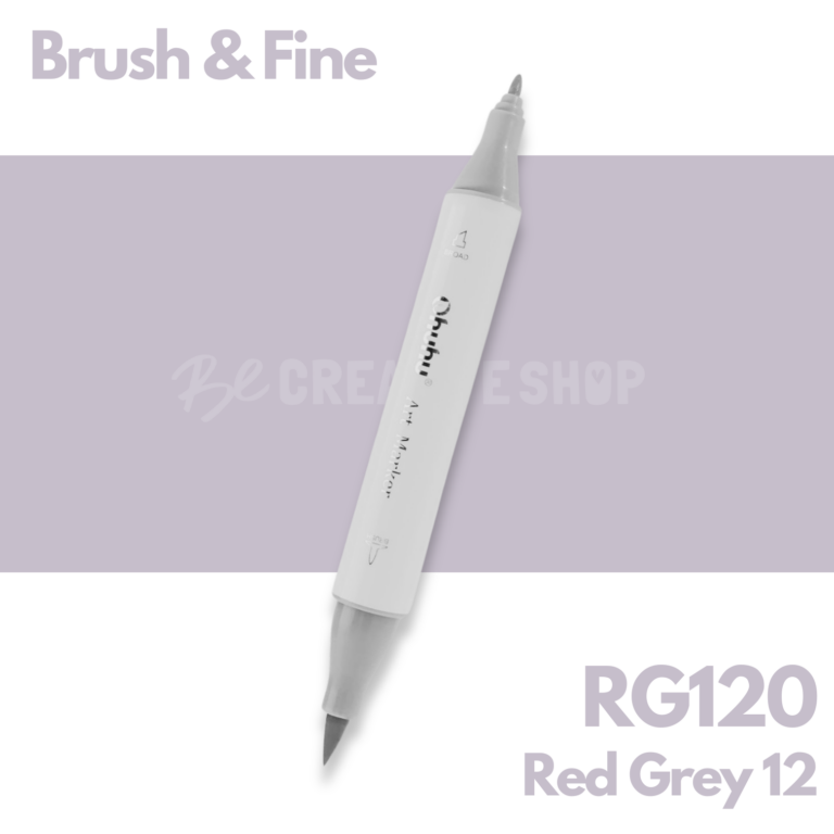 Ohuhu Alcohol based Art marker Brush & Fine - RG120 Red Grey 12
