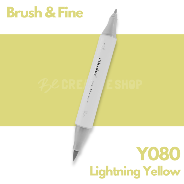 Ohuhu Alcohol based Art marker Brush & Fine - Y080 Lightning Yellow