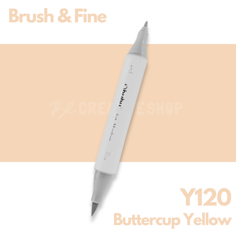Ohuhu Alcohol based Art marker Brush & Fine - Y120 Buttercup Yellow