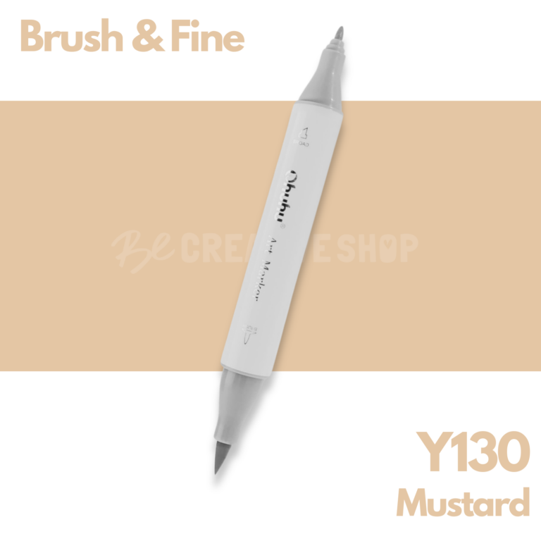 Ohuhu Alcohol based Art marker Brush & Fine - Y130 Mustard
