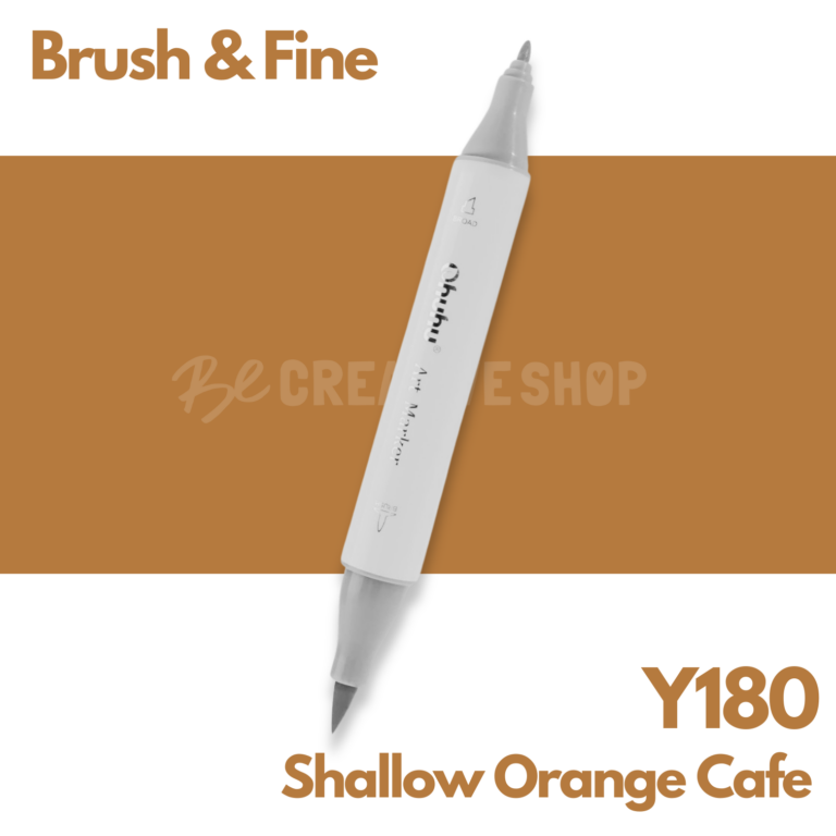 Ohuhu Alcohol based Art marker Brush & Fine - Y180 Shallow Orange Cafe