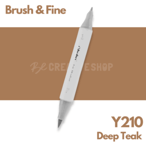 Ohuhu Alcohol based Art marker Brush & Fine - Y210 Deep Teak