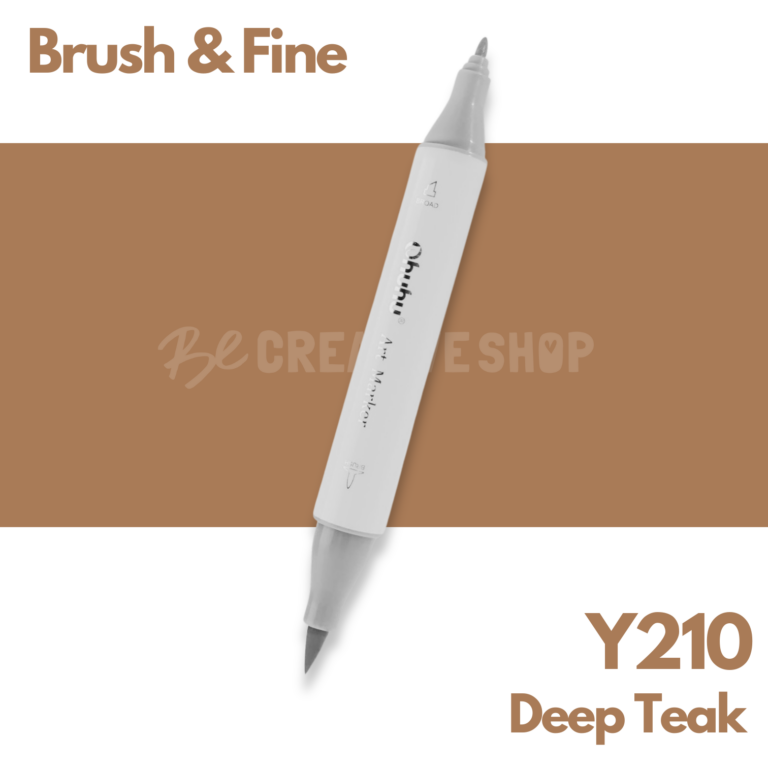 Ohuhu Alcohol based Art marker Brush & Fine - Y210 Deep Teak