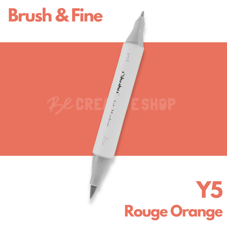 Ohuhu Alcohol based Art marker Brush & Fine - Y5 Rouge Orange